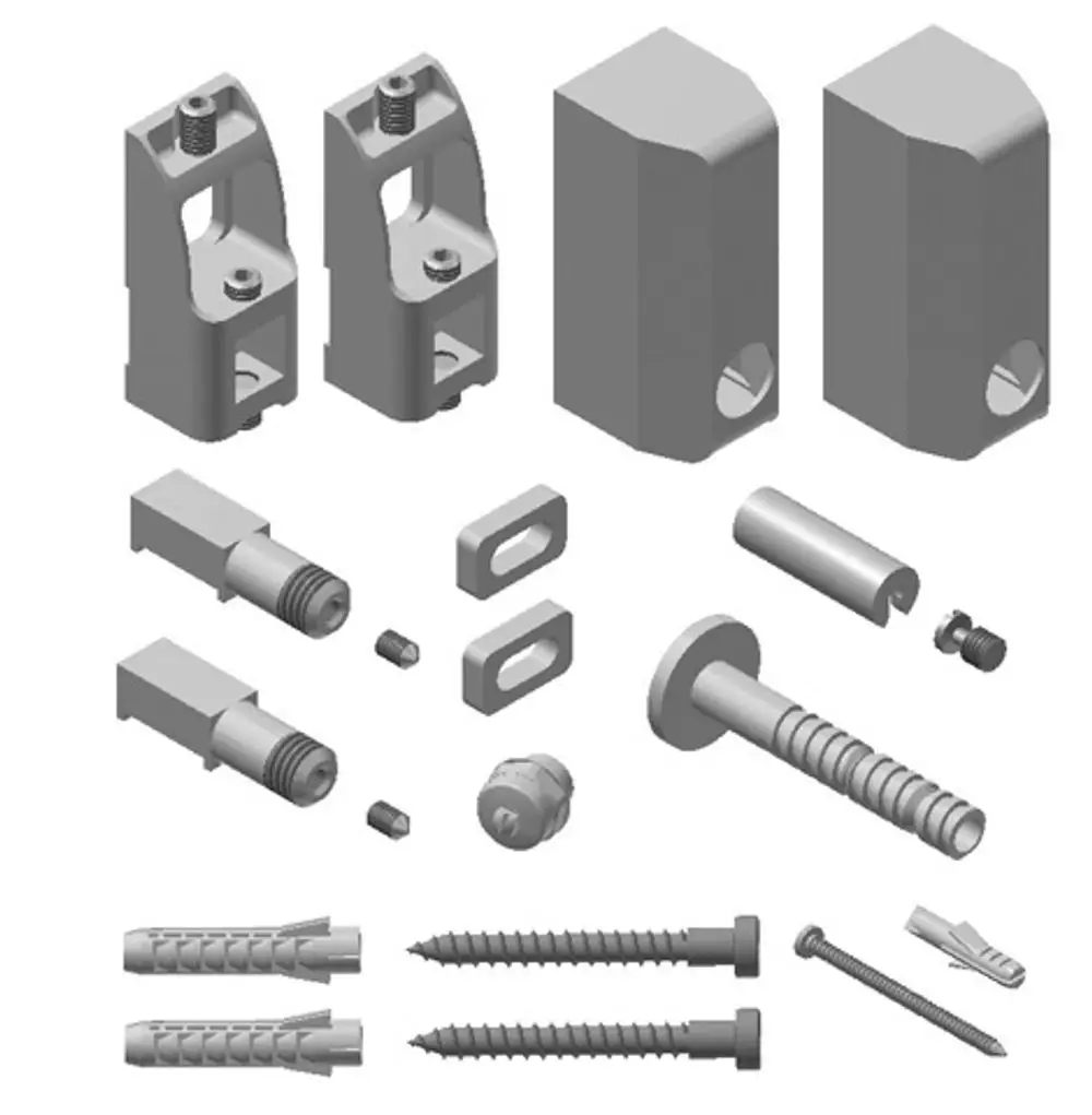 Kermi Befestigungs-Set 20, RAL9016, ZB03450001